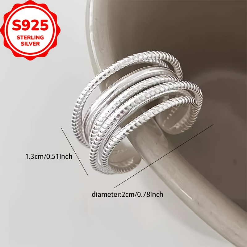 Small Layer Ring for Women - Heavy Industry Versatile Gift